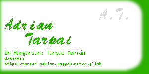 adrian tarpai business card